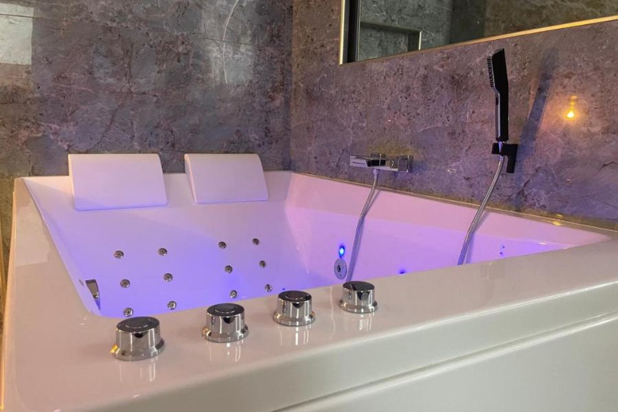 Les Jardins Secrets - Gare & Centre by Apparts Spa Dijon chambre avec jacuzzi Dijon (5)